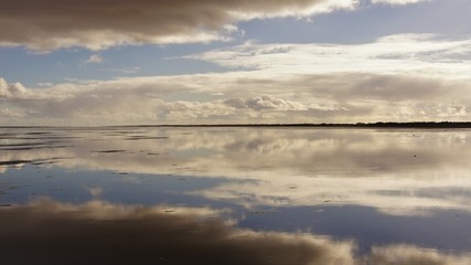 Beach reflection Lincolnshire