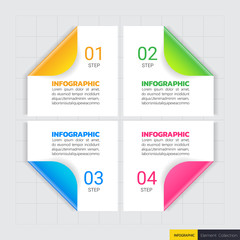  infographics banners template with 4 options,can be used for workflow layout, diagram, website,corporate report,advertising, marketing.vector.