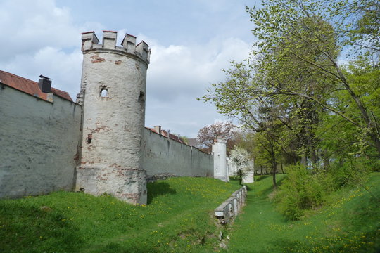 Halbschalenturm Stadtmauer Landsberg am Lech