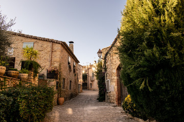 Fototapeta na wymiar Peratallada, a small medieval village.