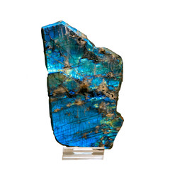 labradorite isolated on white background