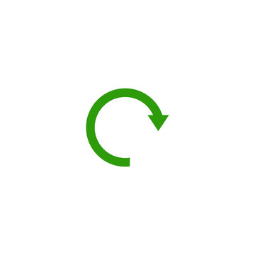 Recycle arrow logo design vector template