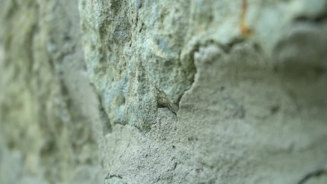 old masonry close-up with a small depth of field