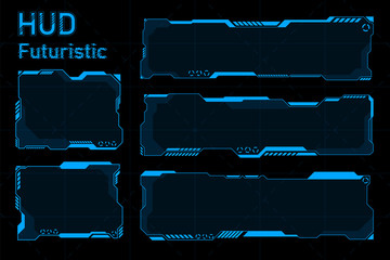 Futuristic HUD abstracts.Future theme concept background.vector and illustration