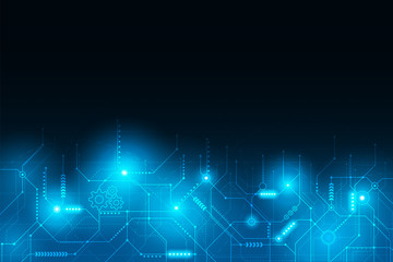 Abstract futuristic circuit connection board.vector and illustration