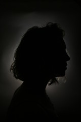 silhouette of a woman