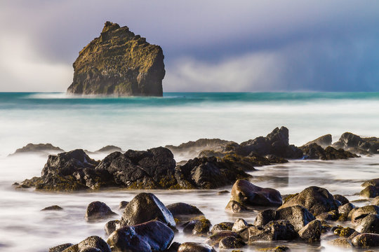 Eldey Island in Reykjanes Peninsula, Iceland