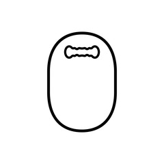 cutting board icon trendy flat design