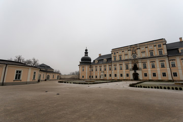Fototapeta na wymiar L'Huillier-Coburg Palace in Edeleny
