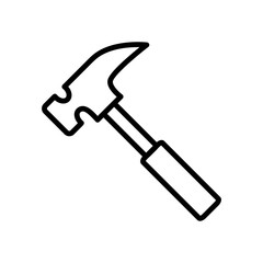 Hammer icon vector simple design