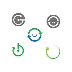 Set Arrow vector illustration icon