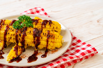 grilled corn with bbq sauce