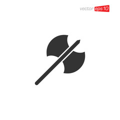 Axe Flat Icon Logo Illustration