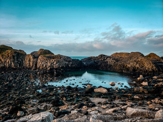 Rocks and sea, Northern Ireland.
