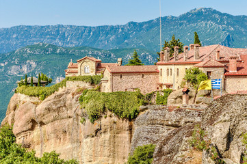 Fototapeta na wymiar The Holy Monastery in Meteora, Greece.
