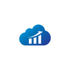 Cloud consulting icon. business and consulting logo idea