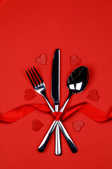 Cutlery set and hearts
