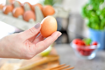 Preparing food.