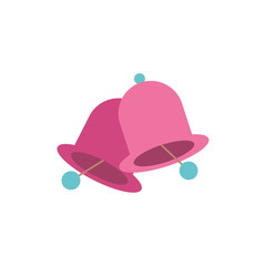 Merry christmas bells vector design