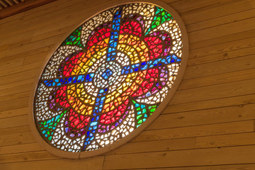 Translucent Tile Window in the Church of the Memorial to Moses 