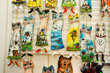Hand-made decorative cats