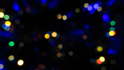 blurred christmas garlands. abstract background
