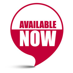 red vector banner available now