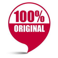 red vector banner 100% original