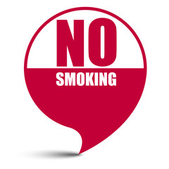 red vector banner no smoking