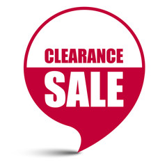 red vector banner clearance sale