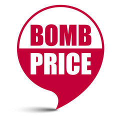 red vector banner bomb price
