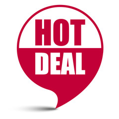 red vector banner hot deal