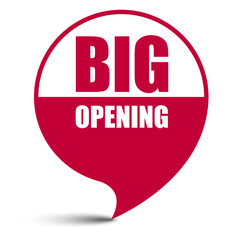 red vector banner big opening