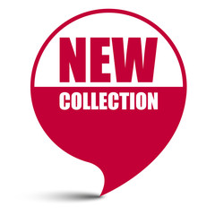 red vector banner new collection