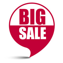 red vector banner big sale