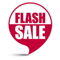 red vector banner flash sale