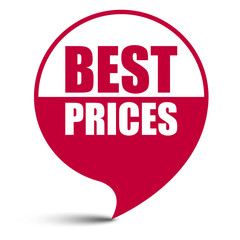 red vector banner best prices
