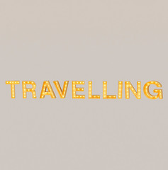 Travel Light bulb style or Disco style.3d render