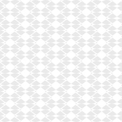 Elegant vector mesh seamless pattern. Subtle geometric ornament texture with curved shapes, delicate net, grid, lattice, lace. White and light gray abstract background. Design for decor, digital, web