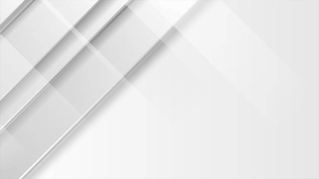 Grey and white tech geometric minimal motion design. Abstract futuristic monochrome background. Seamless looping. Video animation Ultra HD 4K 3840x2160