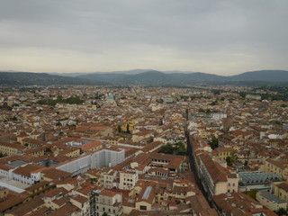 aerial view of florence italy