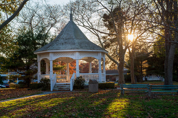 A Gazebo in the Fall