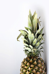 Pineapple on a white background. Fruit on a white background