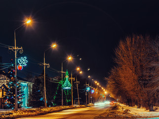 christmas night landscape