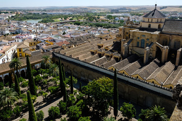 View from the top of the Mezquita Bell Tower in Cordoba