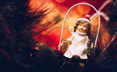 Christmas gifts. Christmas background. Happy New Years. 