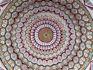 Colorful ceiling motif. pattern, mandala, design