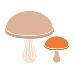 Isolated mushrooms icon