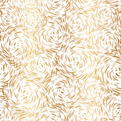 Golden abstract background. Neutral gold pattern. Nice seamless pattern. Unusual backdrop for design for gift pack, wallpaper, wrapping paper, wrapper, packaging, interior, prints, surface, package 