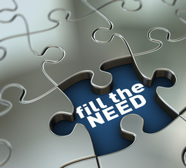 3d missing puzzle piece fill the need